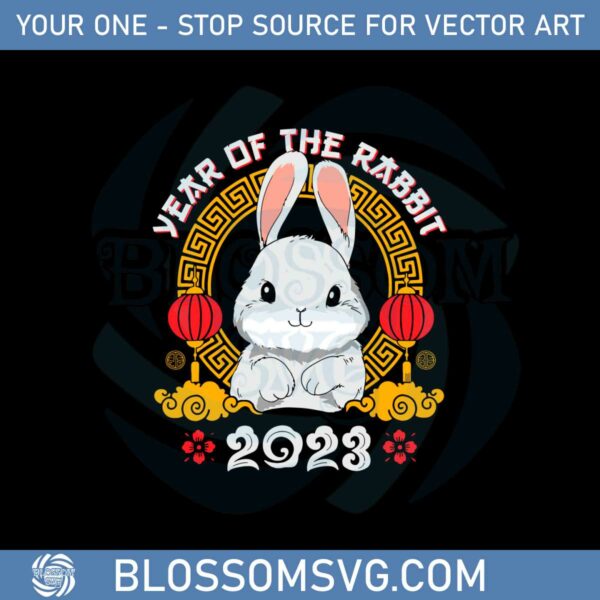chinese-zodiac-year-of-the-rabbit-cute-chinese-new-year-2023-svg