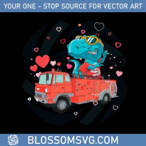 kids-dinosaur-fire-truck-valentines-day-svg-graphic-designs-files