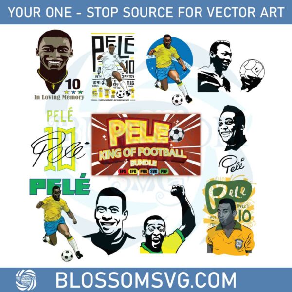 pele-king-of-football-bundle-svg-files-silhouette-diy-craft