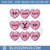 yellowstone-conversation-hearts-svg-for-cricut-sublimation-files
