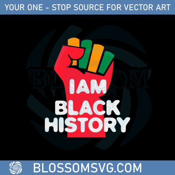 im-black-history-month-fist-best-svg-cutting-digital-files