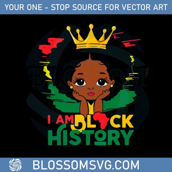 i-am-black-history-month-kids-black-melanin-girl-svg-file