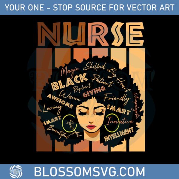 pretty-black-and-educated-nurse-svg-files-silhouette-diy-craft