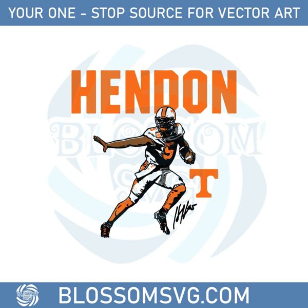 hendon-hooker-signature-pose-svg-graphic-designs-files