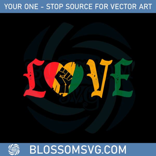 black-love-history-month-raise-fist-svg-graphic-designs-files