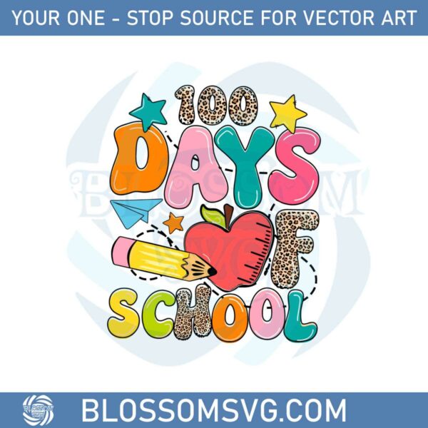 100-days-of-school-teacher-leopard-svg-graphic-designs-files