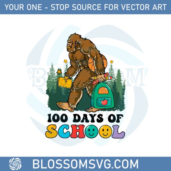 bigfoot-happy-100-day-of-school-svg-for-cricut-sublimation-files