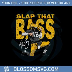 Aaron Rodgers Green Bay Bass Slap Signature Svg Cutting Files