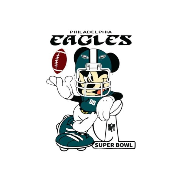 Mickey Mouse Philadelphia Eagles NFL 2023 LVII Super Bowl Svg