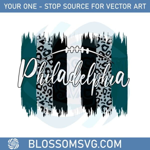 Philadelphia Eagles Leopard Football Svg Graphic Designs Files