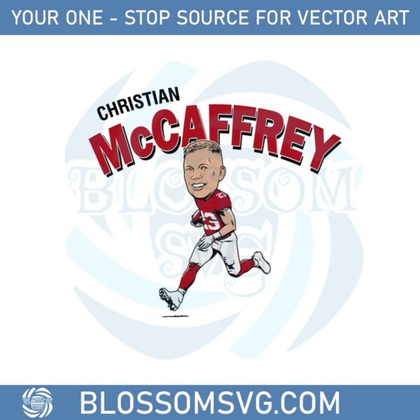 Christian Mccaffrey San Francisco 49ers Football Player Svg