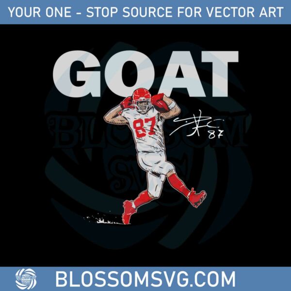 Travis Kelce Football Goat Svg For Cricut Sublimation Files