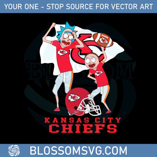 Hot Rick And Morty Kansas City Chiefs SVG Cutting Files