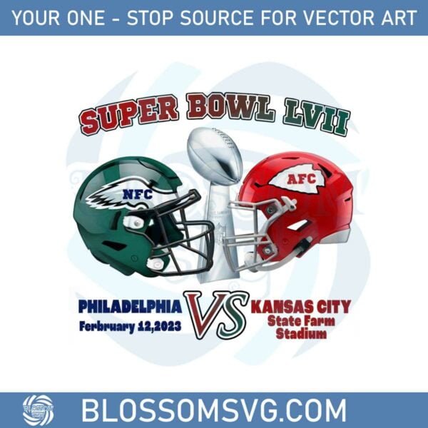 Super Bowl Lvii Philadelphia Vs Kansas City Png Sublimation Designs