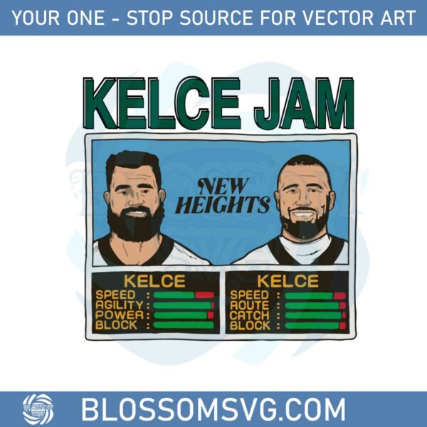 Kelce Jam Jason And Travis Kelce Bowl SVG Cutting Files