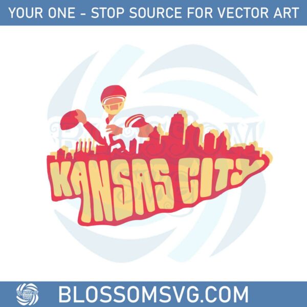 Kansas City Chiefs Football SVG Sublimation Files Silhouette