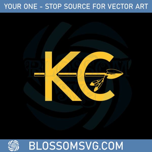 KC Arrow Kansas City Football SVG Graphic Designs Files