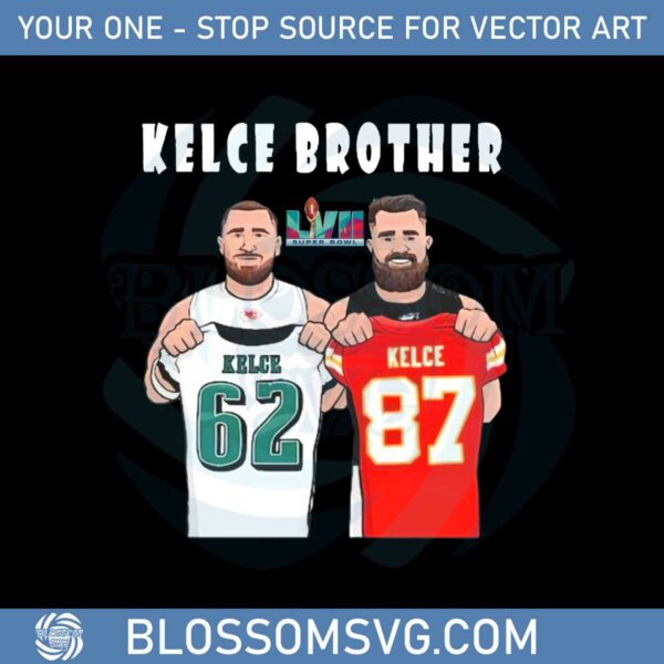 kelce-brothers-jason-kelce-vs-travis-kelce-lvii-super-bowl-png