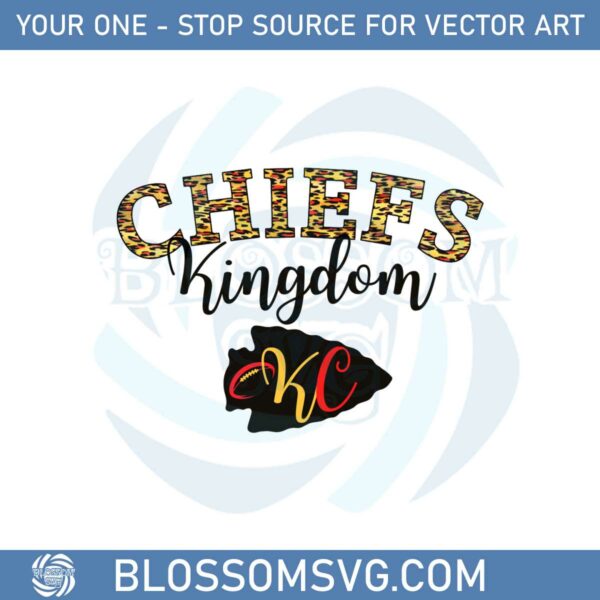 chiefs-kingdom-leopard-arrow-png-for-cricut-sublimation-files