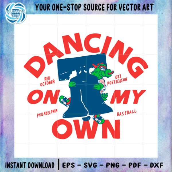 dancing-on-my-own-philly-mascot-svg-graphic-designs-files
