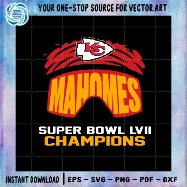 Patrick Mahomes Kansas City Chiefs Super Bowl LVII Champions svg