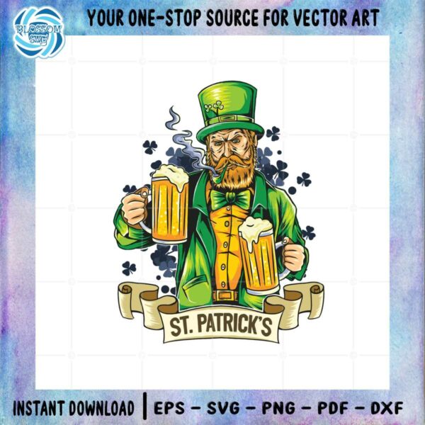 st-patricks-day-irish-man-with-pipe-and-beer-svg-cutting-files
