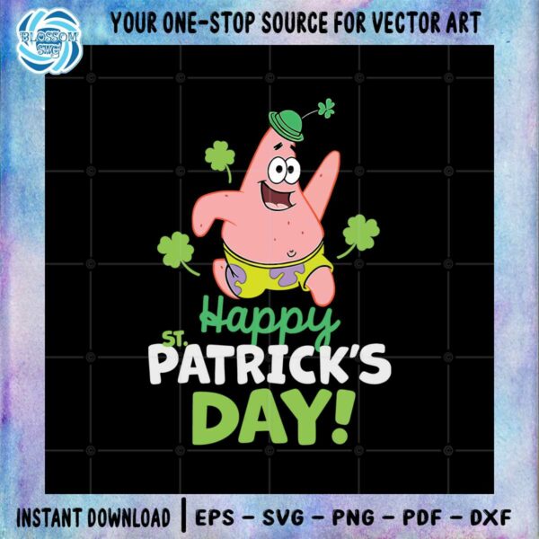 Spongebob SquarePants St Patrick's Day SVG Graphic Designs Files