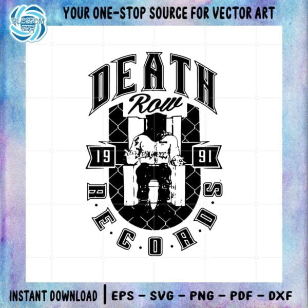death-row-records-1991-american-record-label-svg-cutting-files