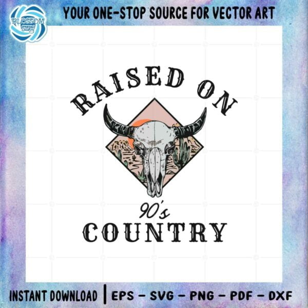 raised-on-90s-country-comfort-colors-retro-cowgirl-svg