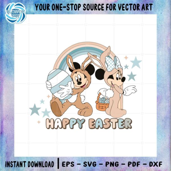 happy-easter-day-mickey-and-minnie-bunny-cosplay-svg