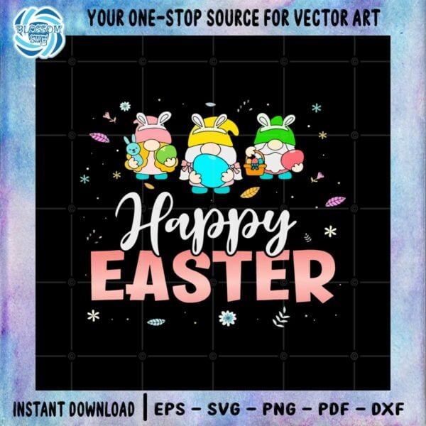 happy-easter-day-cute-gnomes-with-bunny-ears-and-eggs-svg