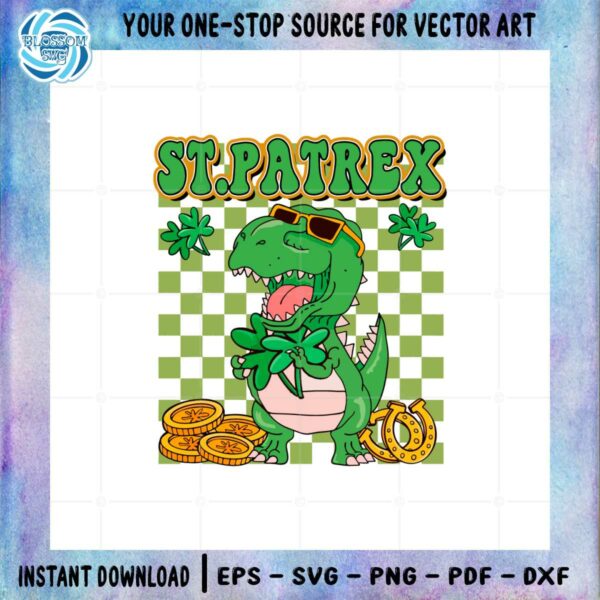 st-patrex-funny-st-patricks-day-dinosaur-svg-graphic-designs-files