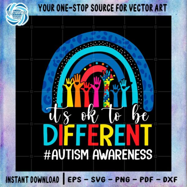 autism-awareness-rainbow-its-ok-to-be-different-svg-cutting-files