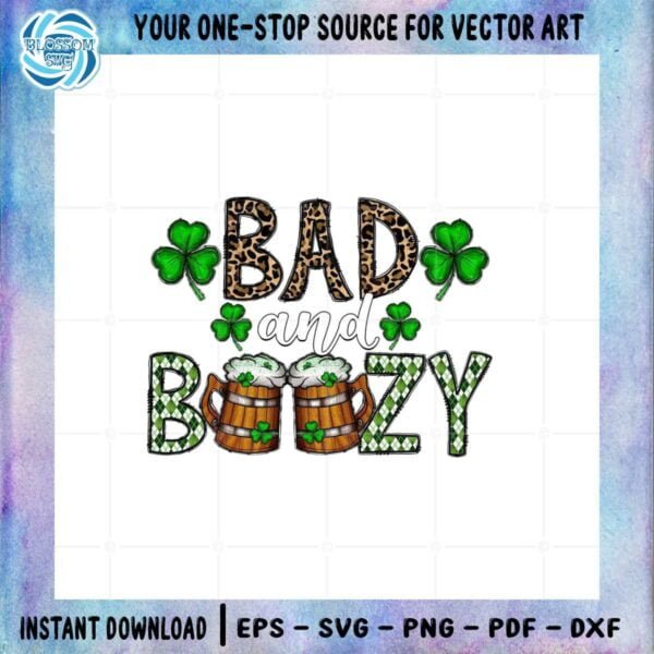 bad-and-boozy-st-patricks-day-shamrock-beer-png-sublimation