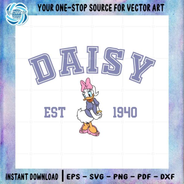 vintage-disney-daisy-duck-est-1940-svg-graphic-designs-files
