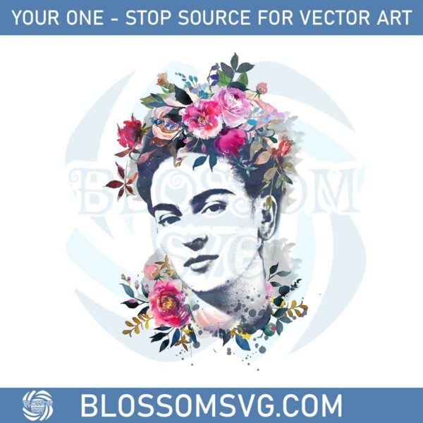 Frida Kahlo Mexican Artris Woman Png Silhouette Sublimation Files