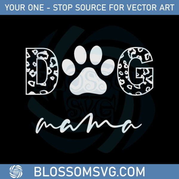 Dog Mama Funny Dog Mom SVG Graphic Designs Files