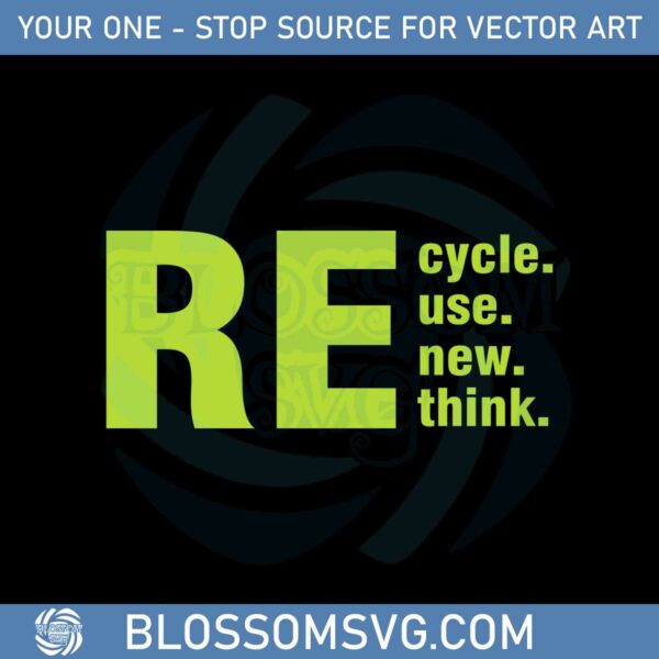 recycle-reuse-renew-rethink-crisis-environmental-activism-svg