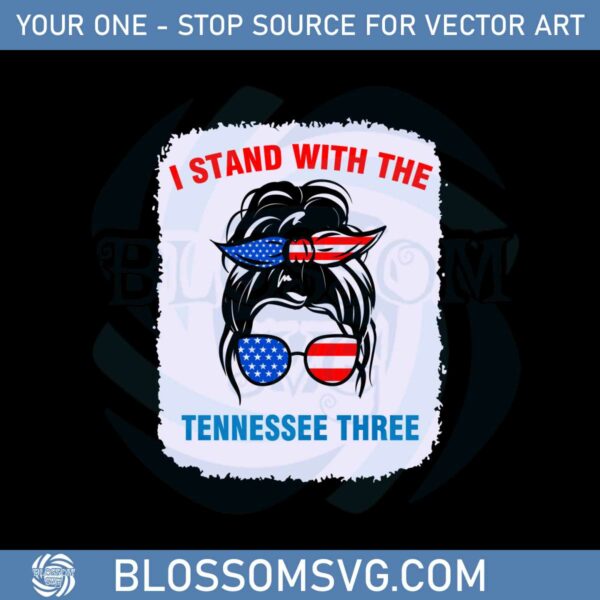 i-stand-with-the-tennessee-three-messy-bun-girl-american-flag-svg