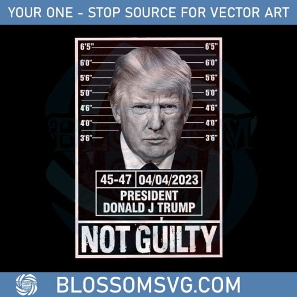 not-guilty-donald-trump-mugshot-stand-with-trump-png