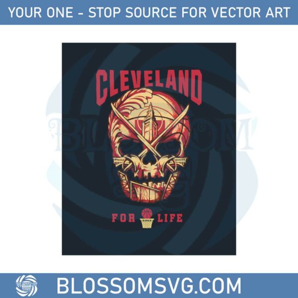 cleveland-basketball-for-life-skull-svg-graphic-designs-files