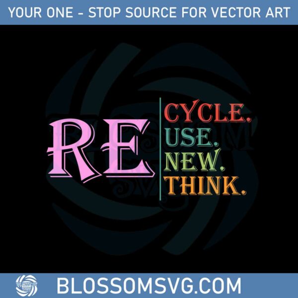 recycle-reuse-renew-rethink-crisis-environmental-activism-svg