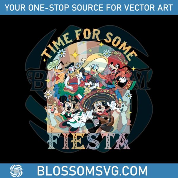 time-for-some-fiesta-disney-mickey-and-friend-happy-cinco-de-mayo-svg
