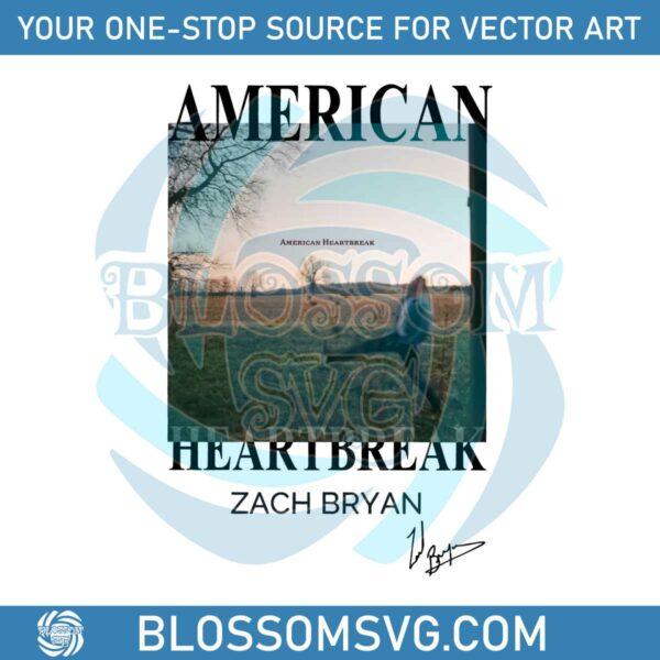 american-heartbreak-album-cover-zach-bryan-png-sublimation-design