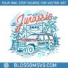 jurassic-park-entrance-with-tour-jeep-line-svg-cutting-files