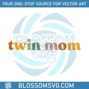 Retro Twin Mom Happy Mothers Day SVG Graphic Designs Files