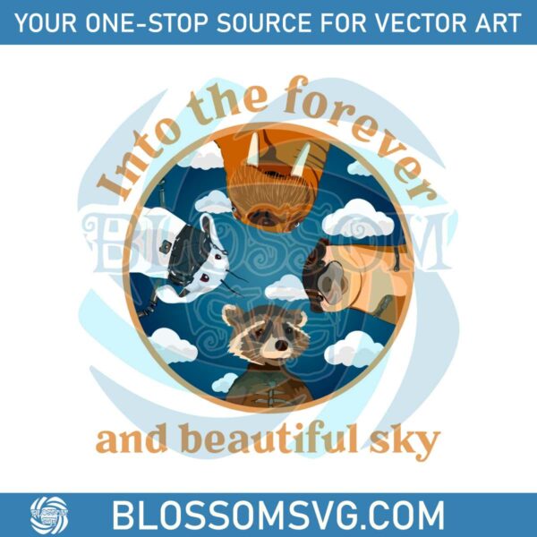into-the-forever-and-beautiful-rocket-raccoon-and-friends-svg