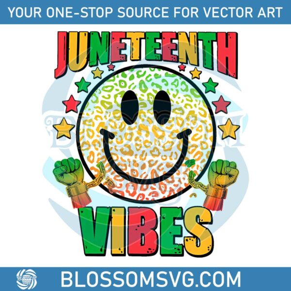juneteenth-vibes-retro-smile-face-svg-graphic-design-files