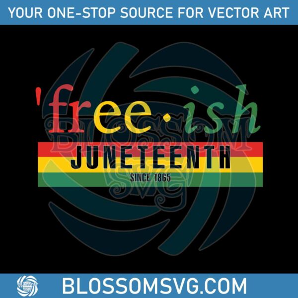 Freeish Juneteenth Since 1865 SVG Vintage African American SVG