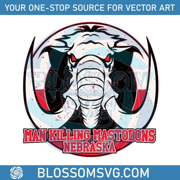 demonic-man-killing-mastodon-svg-graphic-design-files